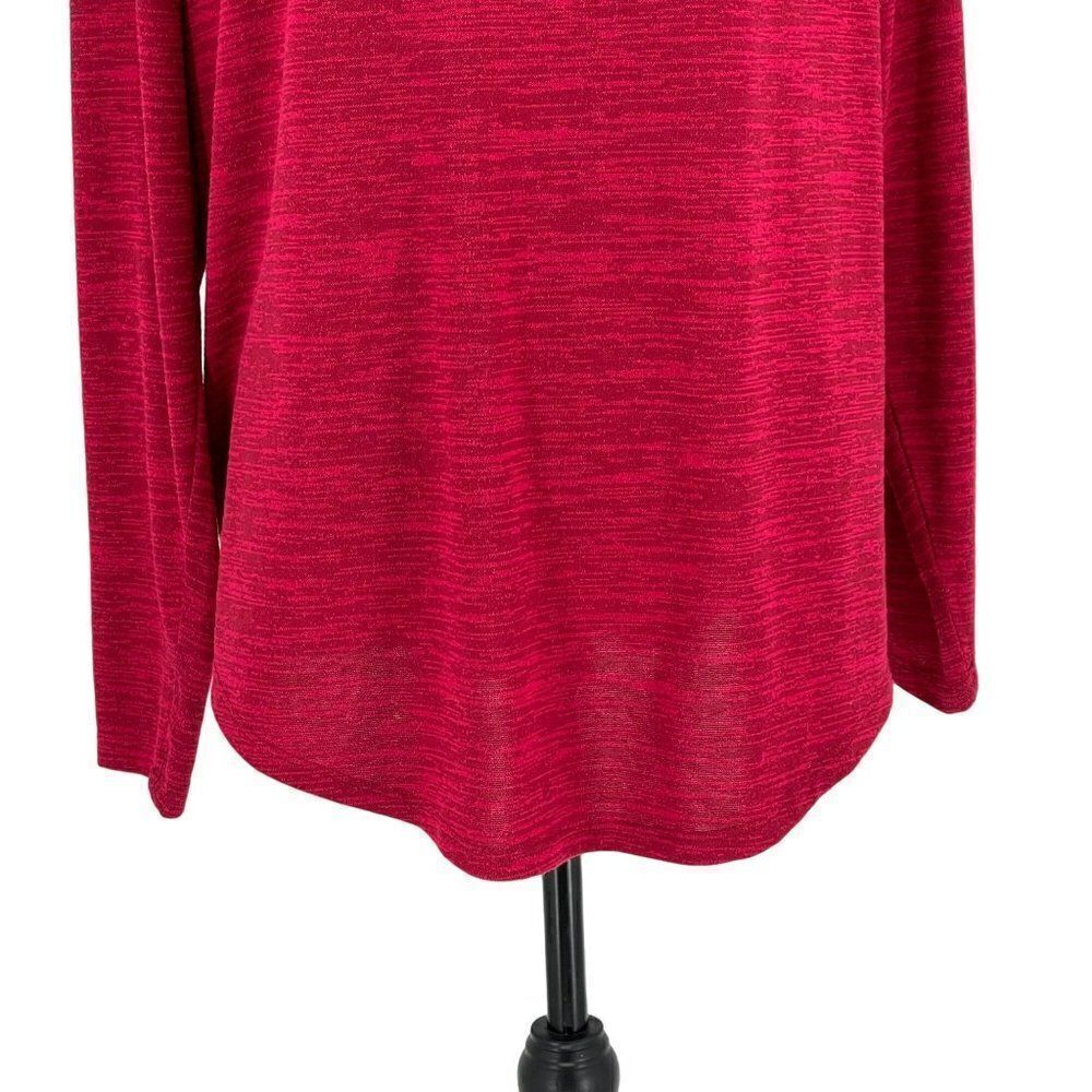 Juicy Couture Long Sleeve Front Cut Out Performance Athletic Top Sporty Women 1X - Picture 3 of 8